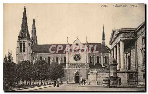 Cartes postales Pau L&#39Eglise Saint Jacques