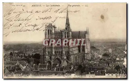 Cartes postales Amiens La Cathedrale Vue Generale