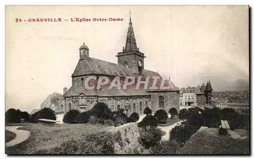 Ansichtskarte AK Granville L&#39Eglise Notre Dame