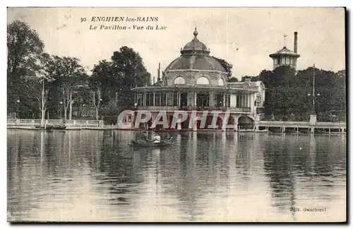 Cartes postales Enghien Les Bains Le Pavillon Vue du Lac