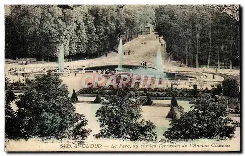 Cartes postales Saint Cloud Le Parc vu sur les Terrasses de L&#39Ancien Chateau