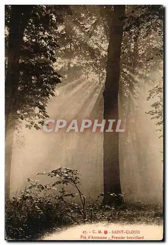 Cartes postales St Cloud Fin d&#39Automne Premier brouillard