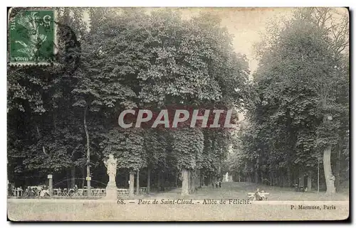 Cartes postales Pare Saint Cloud Allee de Felicite