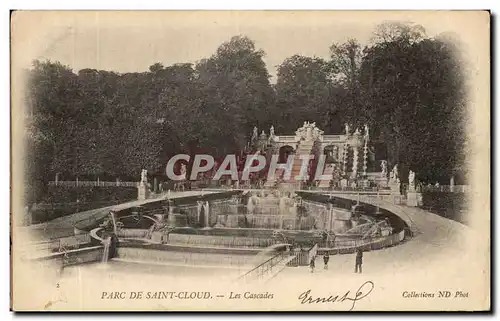 Ansichtskarte AK Parc De Saint Cloud Les Cascades