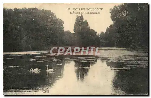 Ansichtskarte AK Bois De Boulogne L&#39Etang de Longchamps Paris