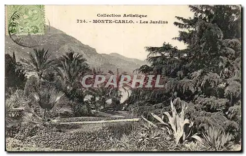 Cartes postales Monte Carlo Les Jardins