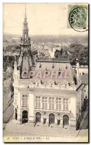 Cartes postales Sens L'Hotel de Ville