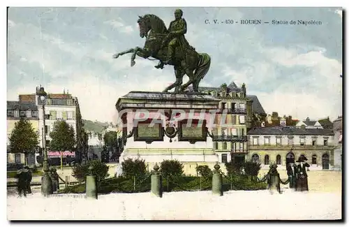 Cartes postales Rouen Statue de Napoleon 1er