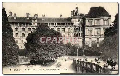 Cartes postales Blois Le Chateau La Facade Francois 1er