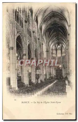 Cartes postales Nancy La Nef de I&#39Eglise Saint Epvre