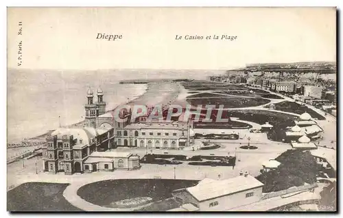 Cartes postales Dieppe Le Casino et La Plage