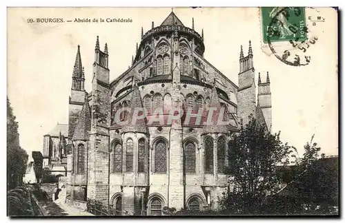 Ansichtskarte AK Bourges Abside de la Cathedrale