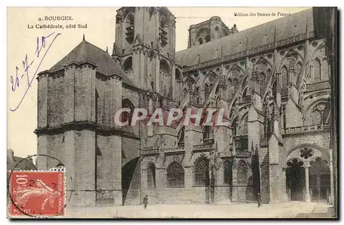 Ansichtskarte AK Bourges La Cathedrale Cote Sud