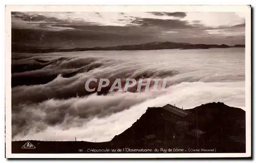 Cartes postales Crepuscule Vu De L&#39Observatoire Du Puy De Dome