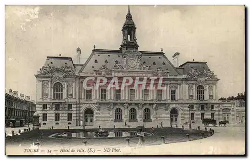 Cartes postales Tours Hotel Du Ville