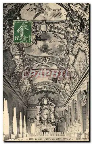 Cartes postales Tours Hotel Du Ville Galerie Des Fetes