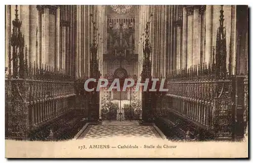 Cartes postales Amiens Cathedrale Stalle Du Choeur