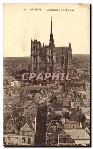 Cartes postales Amiens Cathedrale A Vol D'Oiseau