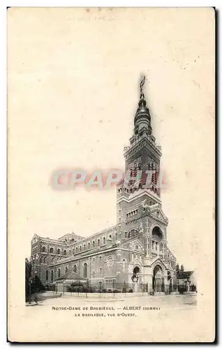 Cartes postales Notre Dame De Brebieres Alnert La Basilique Vue d'Ouest