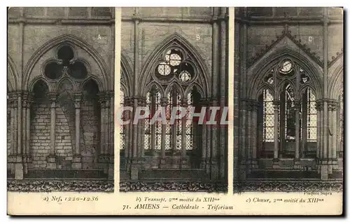 Ansichtskarte AK Amiens Cathedrale Triforium