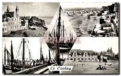 Cartes postales Le Crotoy Les Tourelles La Plage Bateaux De Peche Le Port La Plage