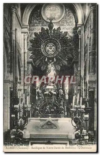 Cartes postales Albert Basilique de Notre Dame de Brebieres l&#39Ostensoir