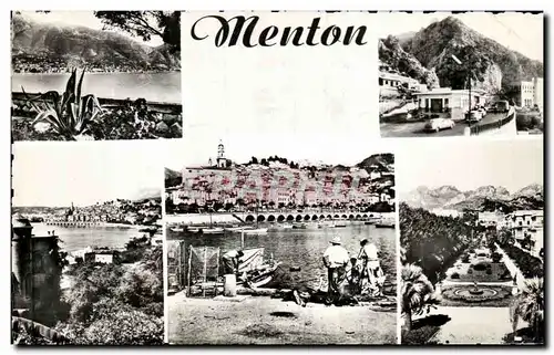 Cartes postales moderne Menton Pecheurs