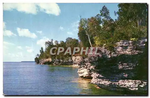 Moderne Karte Cave Point Bluff Door County