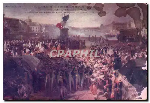 Cartes postales La Garde Nationale de Paris Pour L&#39armee 1792