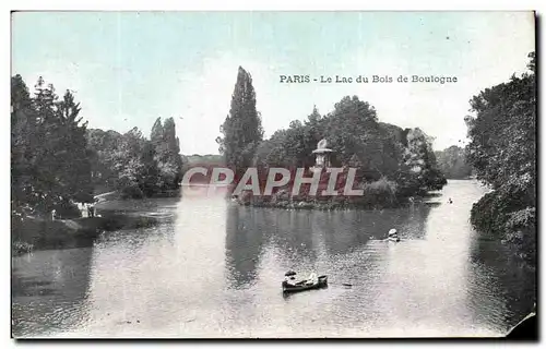 Cartes postales Paris Le Lac du Bois de Boulogne