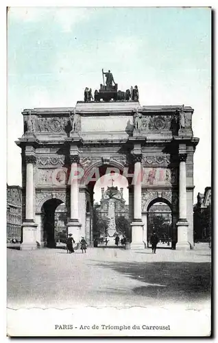 Ansichtskarte AK Paris Arc De Triomphe du Carrousel Louvre