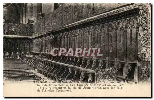 Cartes postales St Bertrand de Comminges Les stalles