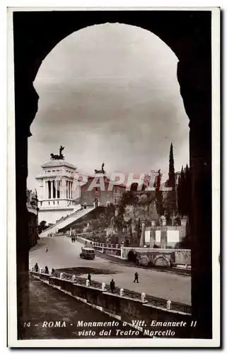 Cartes postales Roma Monumento a Vitt Emanuete Visto dal Teatro Marcello