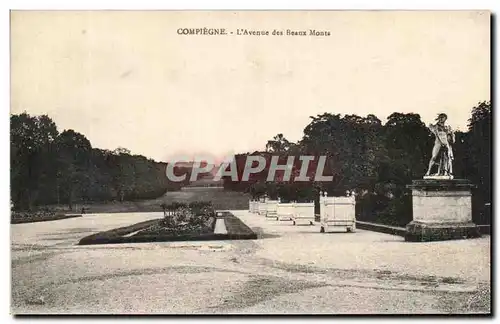 Cartes postales Compiegne L&#39Avenue Des Beaux Monts