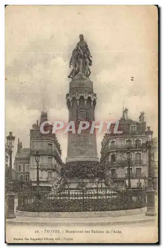 Cartes postales Troyes Monument Des Enfants De L&#39Aube