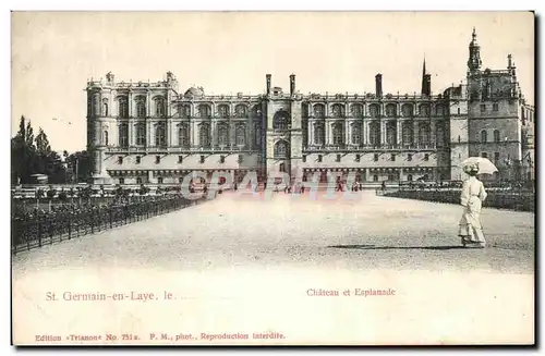 Cartes postales St Germain En Laye Le Chateau Et Esplanade