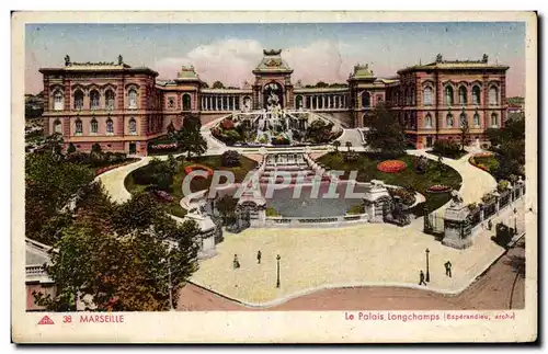 Cartes postales Marseille Le Palais Longchamps