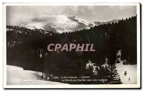 Cartes postales Le Lioran Le Plomb Du Cantal dans Les Nuages