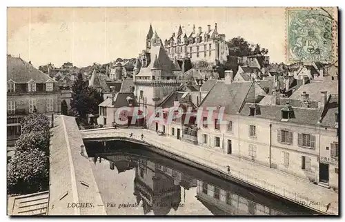 Cartes postales Loches Vue generale