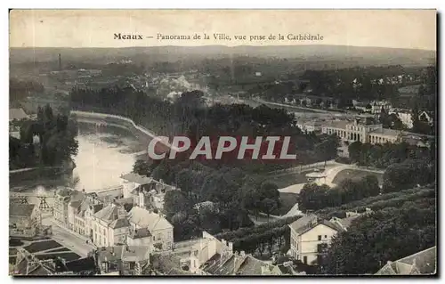 Ansichtskarte AK Meaux Panorama de la Ville vue prise de la Cathedrale