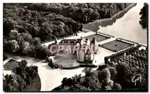 Cartes postales En Avion Sur Rambouillet Le Chateau son parterre et son jardin d&#39eau