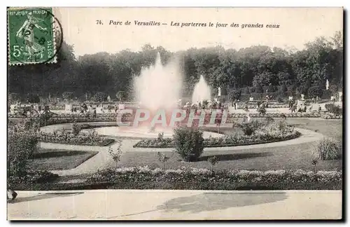 Ansichtskarte AK Parc de Versailles Les parterres le jour des grandes eaux