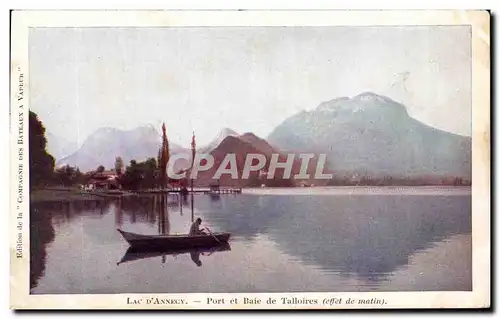 Cartes postales Lac D&#39Annecy Port Et Baie De Talloires