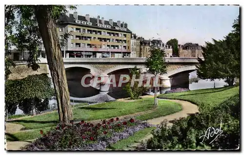 Ansichtskarte AK Le Mans Les Bords de La Sarthe Les Jardins Et Le Nouveau pont Yssoir