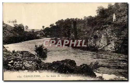 Ansichtskarte AK Gargilesse Le Bain de Georges Sand