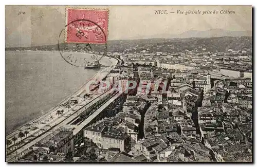 Cartes postales Nice Vue generale prise du Chateau