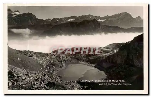 Cartes postales Lac Mayen Diablerets et Muverans vus de la Tour de Mayen