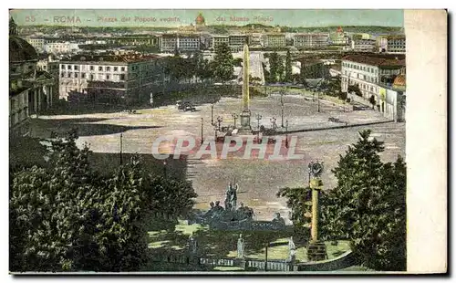 Cartes postales Roma Piazza del Popolo veduta dal Monte Pinolo