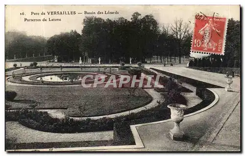 Ansichtskarte AK Parc de Versailles Bassin des Lezards Parterres de Latone