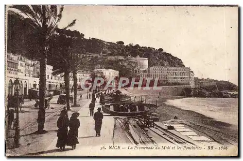 Ansichtskarte AK Nice La Promenade du Mtdi et les Ponchettes Bateaux